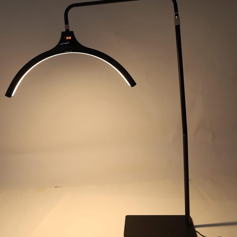 Luz de Media Luna con Soporte para Teléfono, Lámpara de Pie LED Ajustable de 23 Pulgadas - Image 4