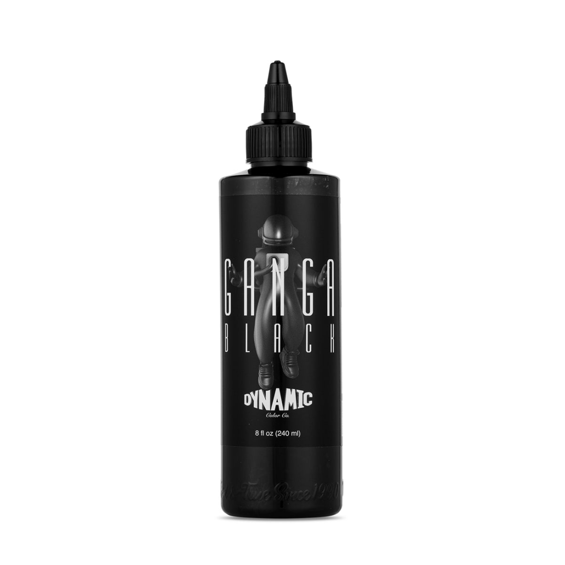 Dynamic Ganga Black Tattoo Ink – Tinta Negra Profesional para Retratos y Sombras, 8 oz