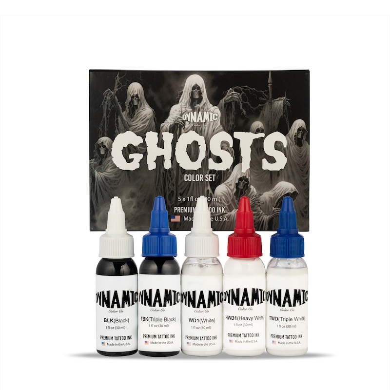 Dynamic Tattoo Ink Ghosts Set – Set de Tintas Negras y Blancas