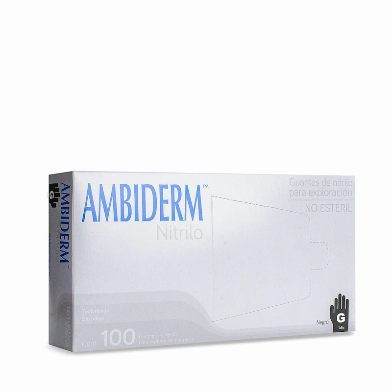 Guantes de Nitrilo Ambiderm – Caja con 100 Unidades