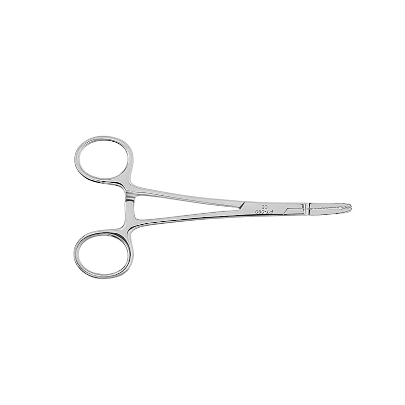Pinza Microdermal Delgada de Acero Inoxidable de 5.5”