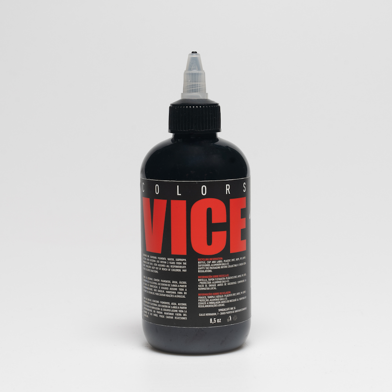 Vice Colors Vicious Black – Tinta Negra Profesional – 1 oz / 8.5 oz / 17 oz