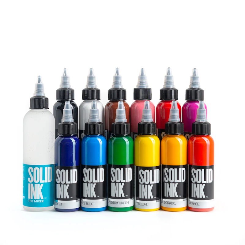 Tinta Solid Ink – 12 Color Set (12x 1 oz, 12 por el precio de 10)