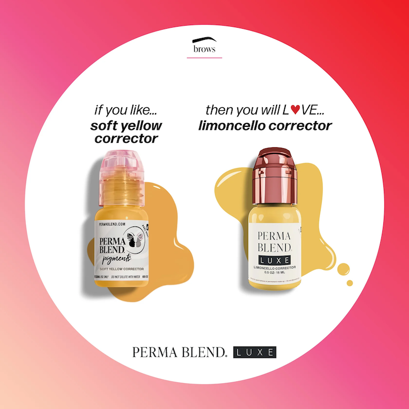 Perma Blend Soft Yellow Corrector – Pigmento Corrector PMU 1/2 oz - Image 4