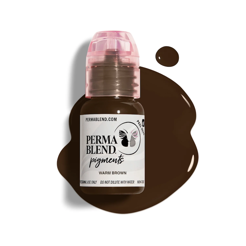 Perma Blend Warm Brown – Pigmento PMU para Cejas 1/2 oz