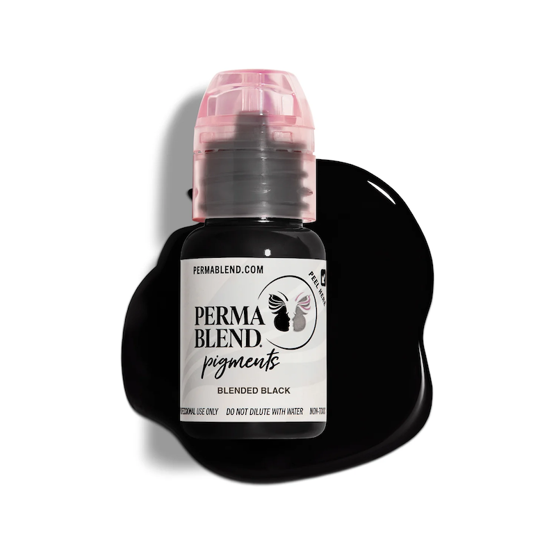 Perma Blend Blended Black – Pigmento PMU para Ojos 1/2 oz