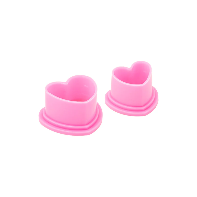 Saferly Heart Silicone Ink Caps – Caps de Silicón en Forma de Corazón (Bolsa 500 pzas)