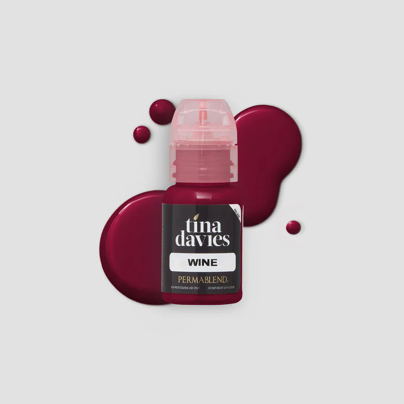 Wine Tina Davies Envy Lip – Pigmento PMU para Labios 1/2 oz