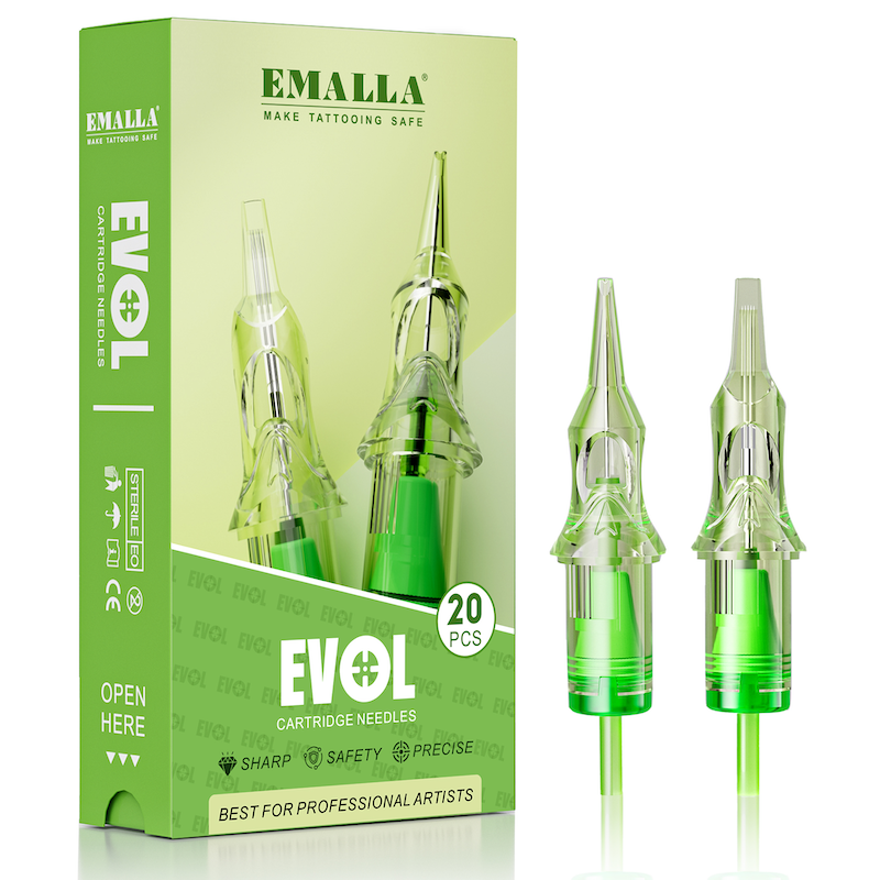 EMALLA EVOL Cartridge Needles 20pcs – Cartuchos de Alta Precisión