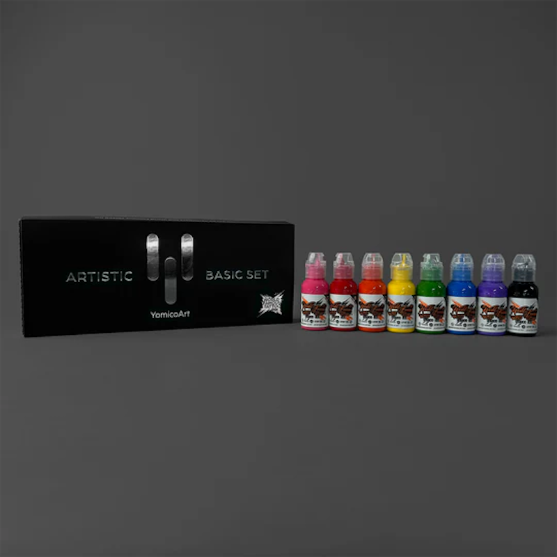 World Famous Yomico Artistic Basic Ink Set – Set de Colores Primarios 1 oz