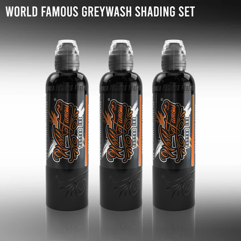 World Famous Grey Wash Set 3 Botellas – Set de Sombras Negro y Gris